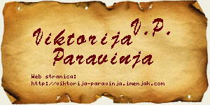 Viktorija Paravinja vizit kartica